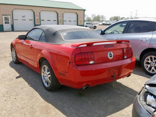 1ZVHT85H765172137 - 2006 FORD MUSTANG GT RED photo 4