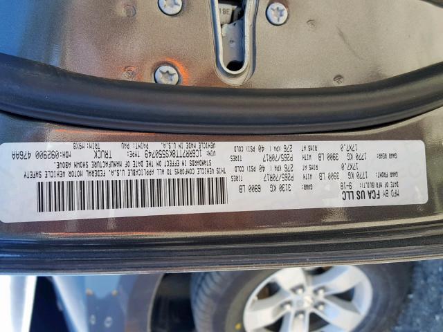 1C6RR7TT8KS550749 - 2019 RAM 1500 CLASS Boz foto 10