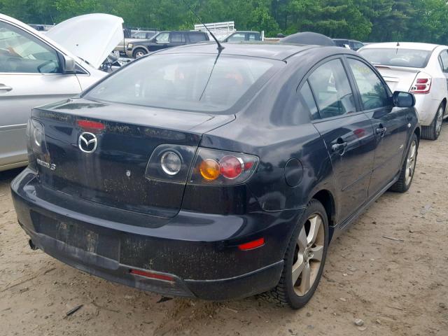 JM1BK324361509233 - 2006 MAZDA 3 S BLACK photo 4