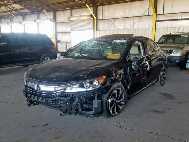 1HGCR2F87GA094637 - 2016 HONDA ACCORD EXL BLACK photo 2