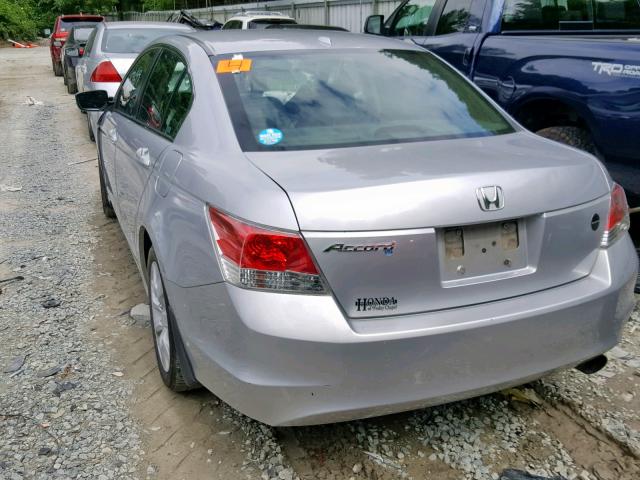 1HGCP26808A072664 - 2008 HONDA ACCORD EXL SILVER photo 3