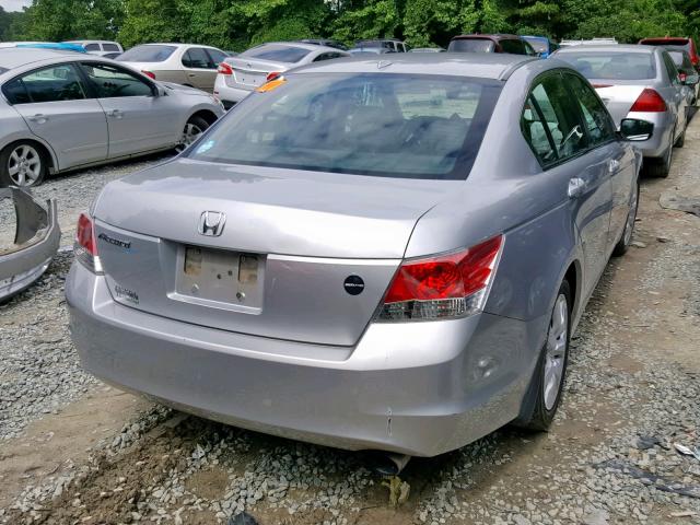 1HGCP26808A072664 - 2008 HONDA ACCORD EXL SILVER photo 4