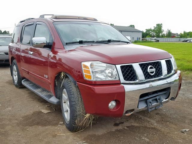 5N1AA08B06N723622 - 2006 NISSAN ARMADA SE RED photo 1