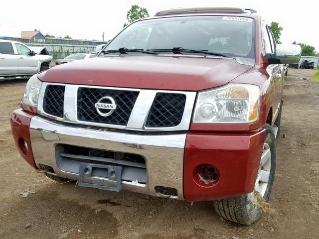 5N1AA08B06N723622 - 2006 NISSAN ARMADA SE RED photo 9