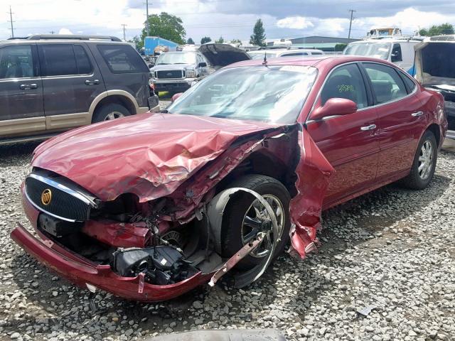 2G4WD562251293864 - 2005 BUICK LACROSSE C RED photo 2