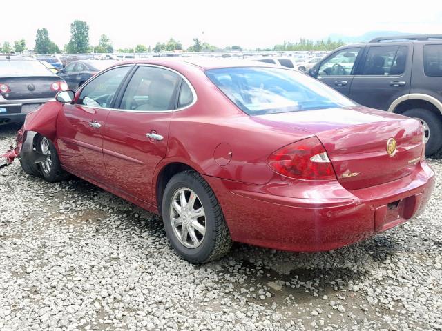 2G4WD562251293864 - 2005 BUICK LACROSSE C RED photo 3