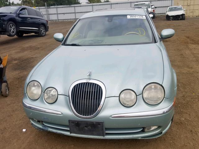 SAJEA01U93HM80339 - 2003 JAGUAR S-TYPE TEAL photo 9