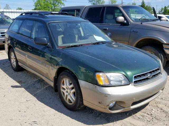 4S3BH675317613986 - 2001 SUBARU LEGACY OUT GREEN photo 1