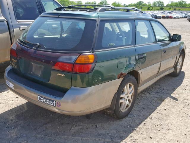 4S3BH675317613986 - 2001 SUBARU LEGACY OUT GREEN photo 4