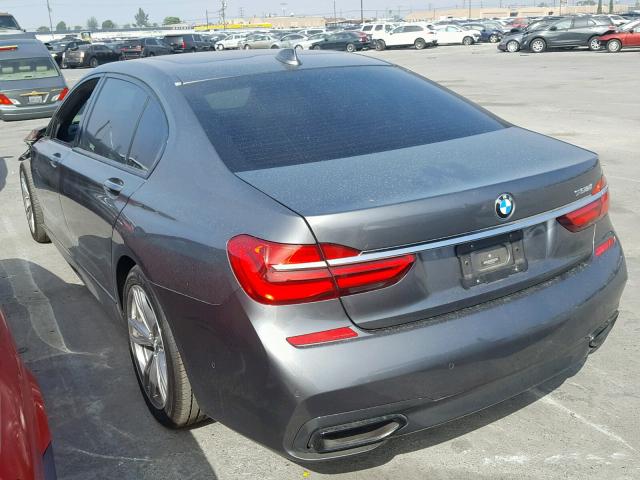 WBA7F0C50GGL99091 - 2016 BMW 750 I GRAY photo 3