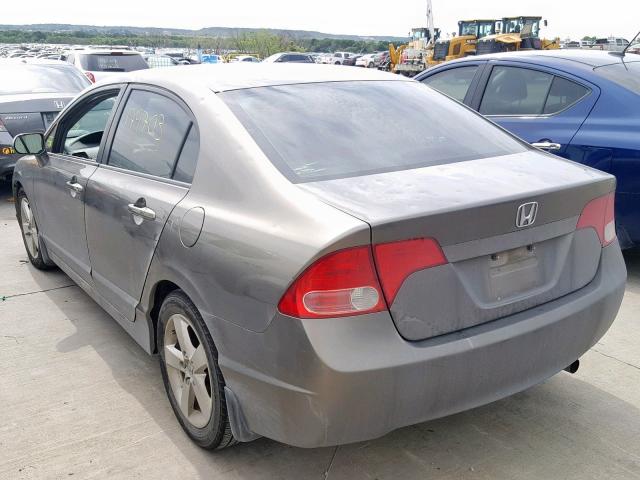 2HGFA16958H309622 - 2008 HONDA CIVIC EXL 灰色 照片 3