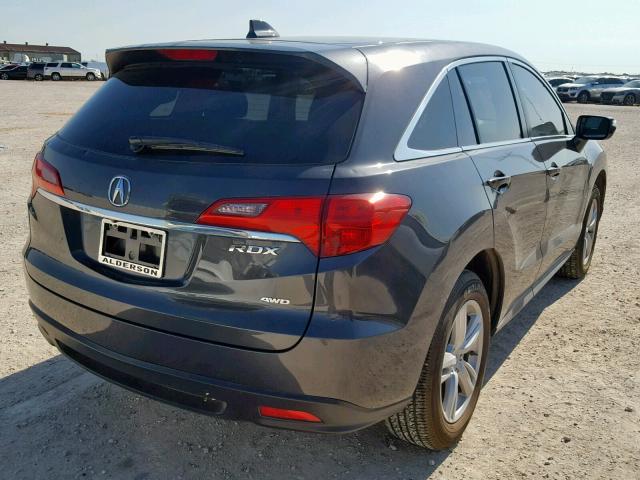 5J8TB4H54EL012349 - 2014 ACURA RDX TECHNO CHARCOAL photo 4