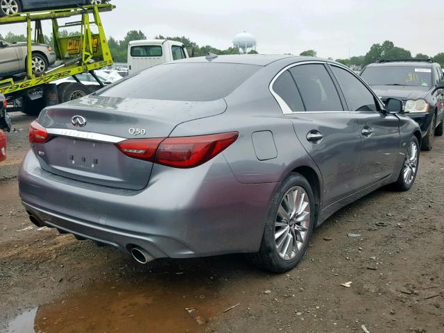 JN1EV7AR4JM438451 - 2018 INFINITI Q50 LUXE CHARCOAL photo 4