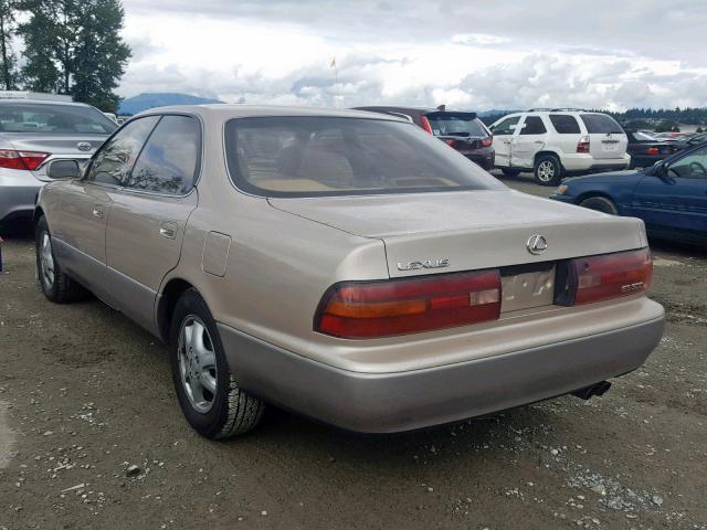 JT8VK13T1P0139977 - 1993 LEXUS ES 300 GOLD photo 3