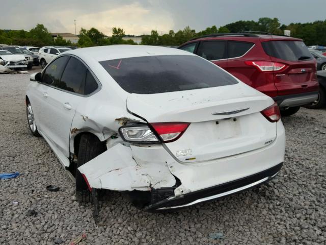 1C3CCCAB3FN742978 - 2015 CHRYSLER 200 LIMITE WHITE photo 3