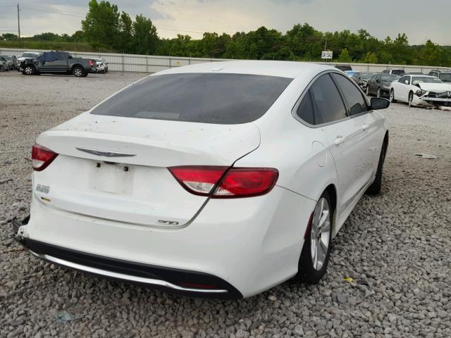 1C3CCCAB3FN742978 - 2015 CHRYSLER 200 LIMITE WHITE photo 4