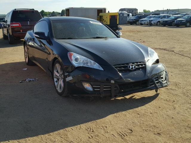 KMHHU6KH4BU045611 - 2011 HYUNDAI GENESIS CO BLACK photo 1