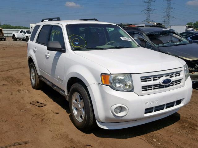 1FMCU4K39AKA88063 - 2010 FORD ESCAPE HYB WHITE photo 1