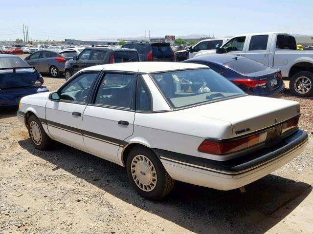 2FAPP36X0JB139017 - 1988 FORD TEMPO GL WHITE photo 3