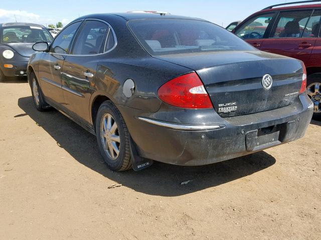 2G4WD562551278937 - 2005 BUICK LACROSSE C BLACK photo 3