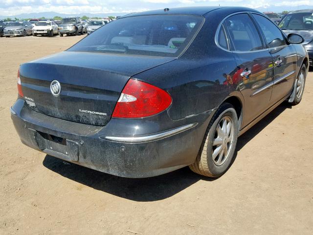 2G4WD562551278937 - 2005 BUICK LACROSSE C BLACK photo 4