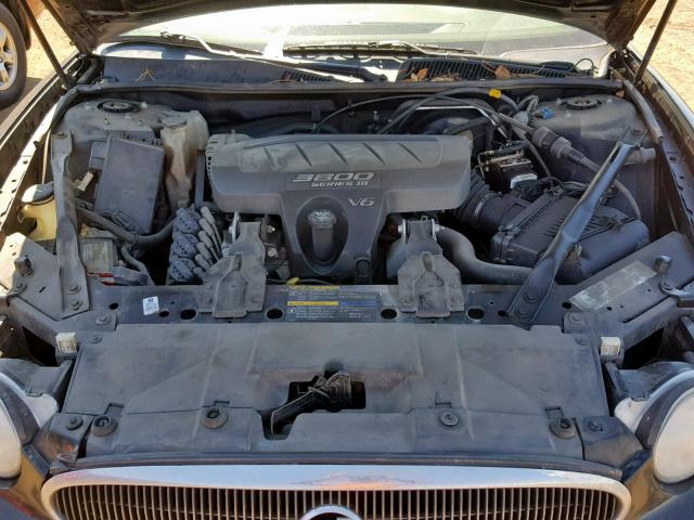 2G4WD562551278937 - 2005 BUICK LACROSSE C BLACK photo 7