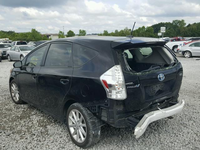 JTDZN3EU9D3273657 - 2013 TOYOTA PRIUS V BLACK photo 3