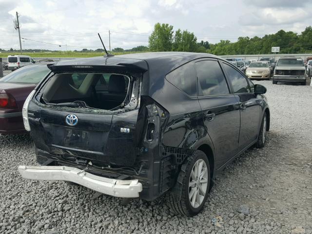 JTDZN3EU9D3273657 - 2013 TOYOTA PRIUS V BLACK photo 4