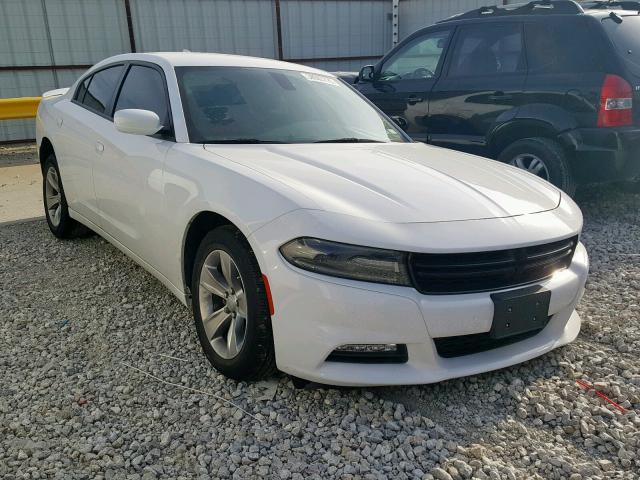 2C3CDXHG6GH154685 - 2016 DODGE CHARGER SX WHITE photo 1