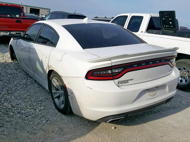 2C3CDXHG6GH154685 - 2016 DODGE CHARGER SX WHITE photo 3