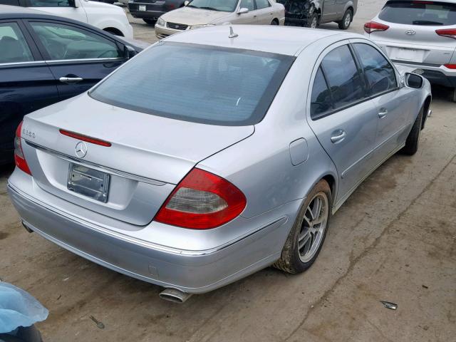 WDBUF56X37B058831 - 2007 MERCEDES-BENZ E 350 SILVER photo 4