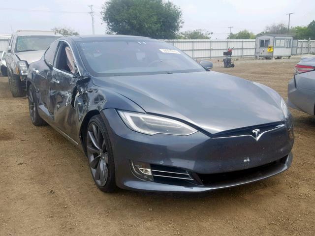 5YJSA1E18HF173761 - 2017 TESLA MODEL S CHARCOAL photo 1