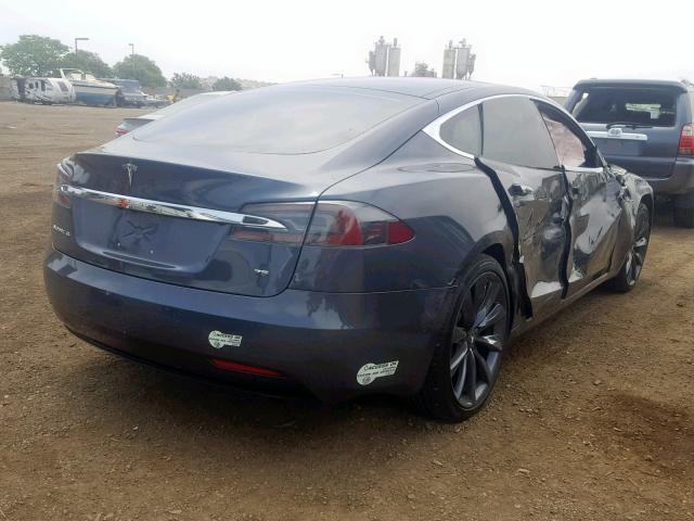 5YJSA1E18HF173761 - 2017 TESLA MODEL S CHARCOAL photo 4