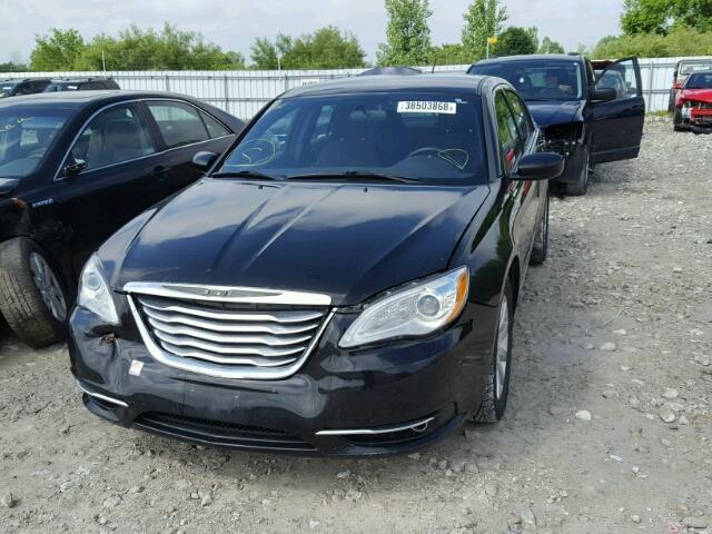 1C3CCBBB3CN234708 - 2012 CHRYSLER 200 TOURIN BLACK photo 2