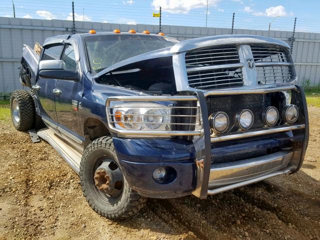 3D7MX49AX8G241531 - 2008 DODGE RAM 3500 BLUE photo 1