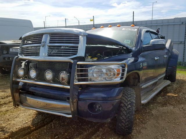 3D7MX49AX8G241531 - 2008 DODGE RAM 3500 BLUE photo 2