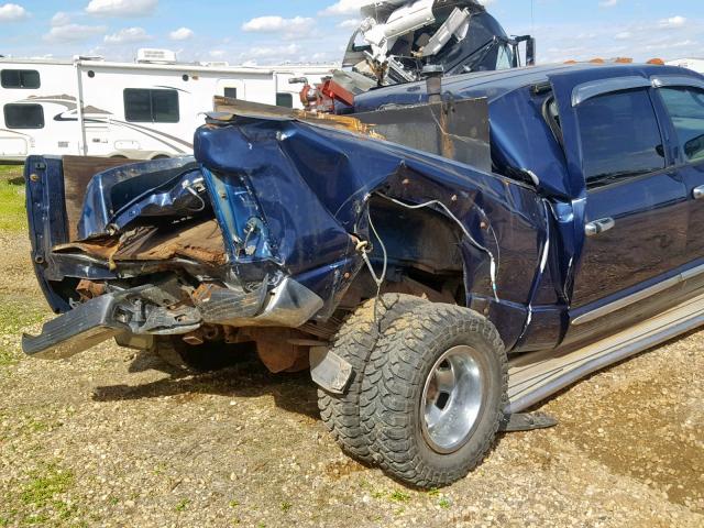 3D7MX49AX8G241531 - 2008 DODGE RAM 3500 BLUE photo 9