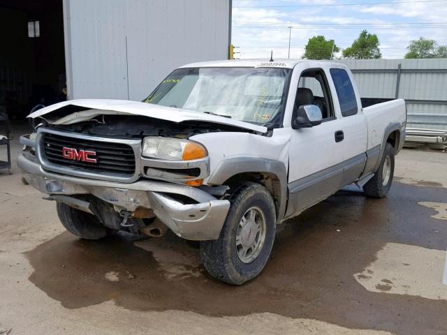 2GTEK19T621139091 - 2002 GMC NEW SIERRA WHITE photo 2