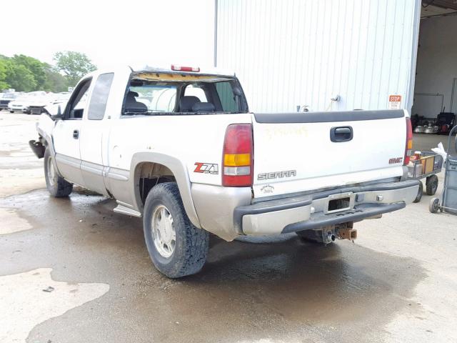 2GTEK19T621139091 - 2002 GMC NEW SIERRA WHITE photo 3