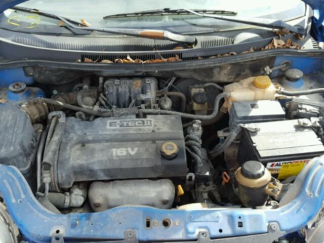 KL1TD56657B132820 - 2007 CHEVROLET AVEO BASE ლურჯი ფოტო 7