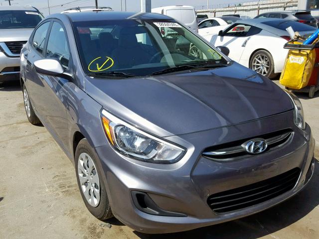 KMHCT4AE1HU322569 - 2017 HYUNDAI ACCENT SE GRAY photo 1