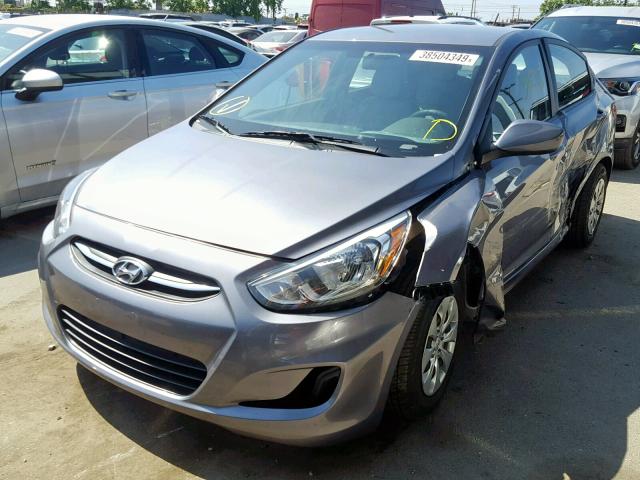 KMHCT4AE1HU322569 - 2017 HYUNDAI ACCENT SE GRAY photo 2