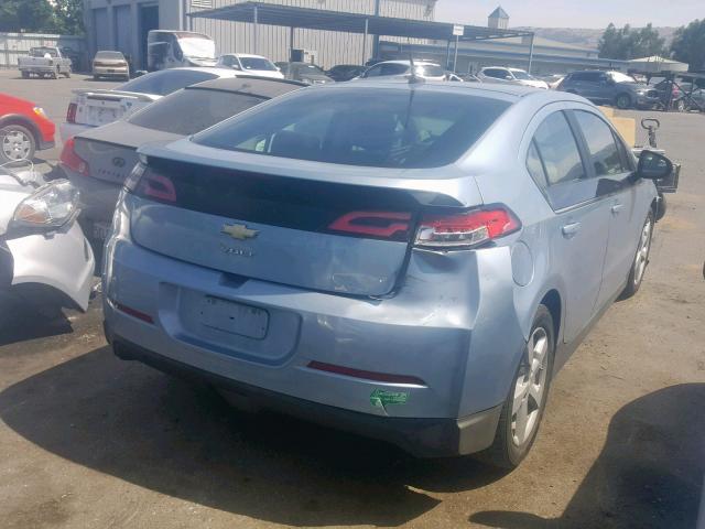 1G1RF6E49EU174811 - 2014 CHEVROLET VOLT BLUE photo 4