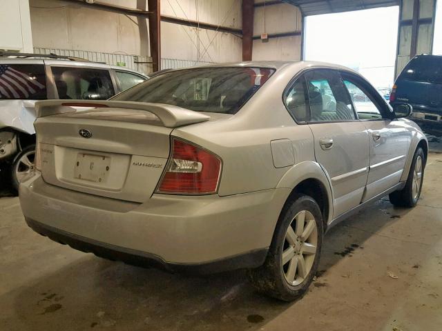 4S4BL62C077215062 - 2007 SUBARU LEGACY OUT SILVER photo 4