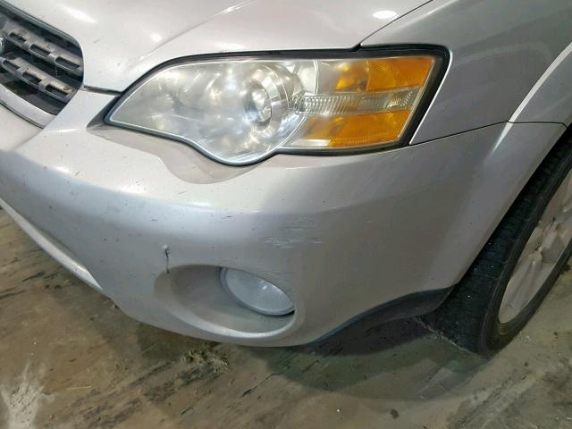 4S4BL62C077215062 - 2007 SUBARU LEGACY OUT SILVER photo 9