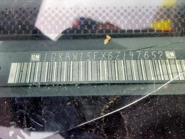 1G8AW15FX6Z197652 - 2006 SATURN ION LEVEL BLACK photo 10