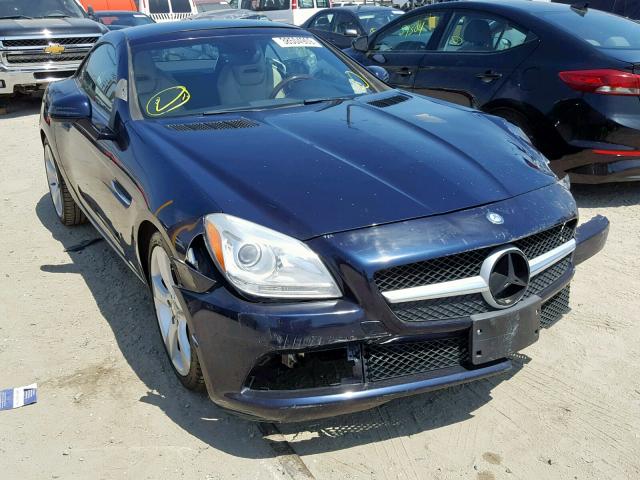 WDDPK5HA0CF032165 - 2012 MERCEDES-BENZ SLK 350 BLUE photo 1