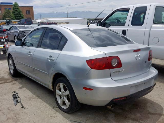 JM1BK12F151238385 - 2005 MAZDA 3 I SILVER photo 3