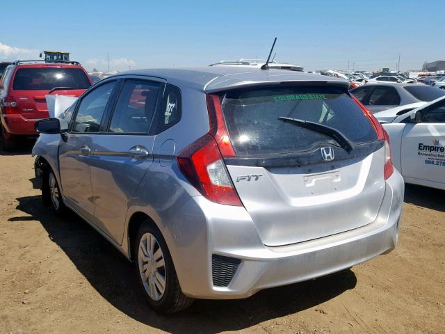 3HGGK5G53FM739930 - 2015 HONDA FIT LX SILVER photo 3