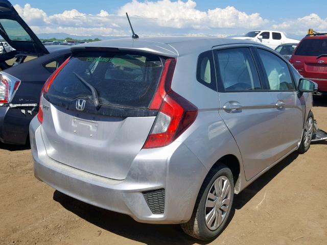 3HGGK5G53FM739930 - 2015 HONDA FIT LX SILVER photo 4